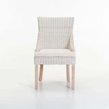 JUNI RATTAN WHITEWASH DINING CHAIR