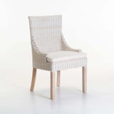 JUNI RATTAN WHITEWASH DINING CHAIR