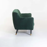 JUNO VELVET 3 SEATER - FOREST GREEN