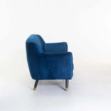 JUNO VELVET 3 SEATER - NAVY