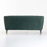 JUNO VELVET 3 SEATER - FOREST GREEN