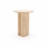 KAIA 45cm ROUND ST - TRAVERTINE BASE