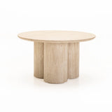 KAIA 80cm ROUND CT - TRAVERTINE BASE