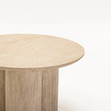 KAIA 80cm ROUND CT - TRAVERTINE BASE