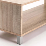 KAMI 100x40cm COFFEE TABLE - LIGHT OAK/LIGHT GREY