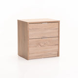 KAPPA 2 DRAWER PEDESTAL - LIGHT OAK