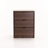KAPPA 3 DRAWER PEDESTAL - WALNUT