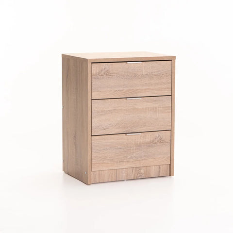 KAPPA 3 DRAWER PEDESTAL - LIGHT OAK