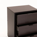 KAPPA 3 DRAWER PEDESTAL - WENGE