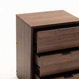 KAPPA 3 DRAWER PEDESTAL - WALNUT