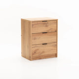 KAPPY 3 DRAWER PEDESTAL - WILD OAK
