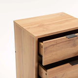 KAPPY 3 DRAWER PEDESTAL - WILD OAK