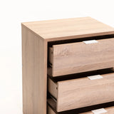 KAPPA 3 DRAWER PEDESTAL - LIGHT OAK