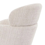 KAT FABRIC DINING CHAIR W/SWIVEL-OATMEAL/LIGHT LEG
