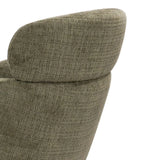 KAT FABRIC DINING CHAIR W/SWIVEL - GREEN/LIGHT LEG