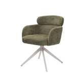 KAT FABRIC SWIVEL DINING CHAIR