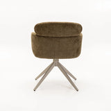 KAT FABRIC DINING CHAIR W/SWIVEL - GREEN