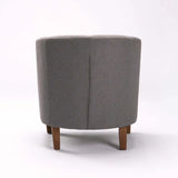 KELLY FABRIC TUB ARMCHAIR - GREY