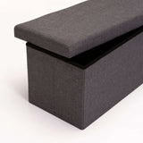 KIA FABRIC DOUBLE OTTOMAN - GREY