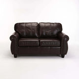 KINGSLEY GENUINE LEATHER 2 SEATER - OXBLOOD