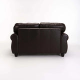 KINGSLEY GENUINE LEATHER 2 SEATER - OXBLOOD