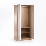 KIRA 2 DOOR ROBE - LIGHT OAK/WHITE