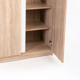 KIRA 2 DOOR ROBE - LIGHT OAK/WHITE