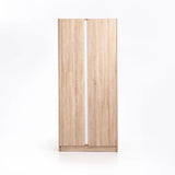 KIRA 2 DOOR ROBE - LIGHT OAK/WHITE
