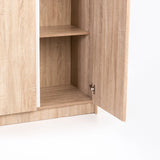 KIRA 3 DOOR ROBE - LIGHT OAK/WHITE