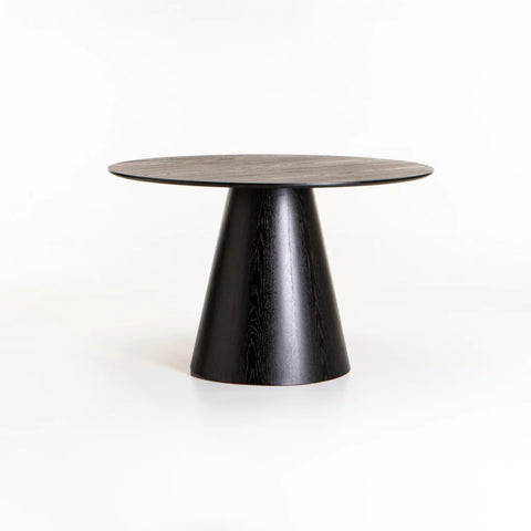 KIRBY 120cm ROUND DINING TABLE - BLACK