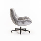 KYLA FABRIC CHAIR W/SWIVEL - GREY