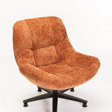 KYLA FABRIC CHAIR - RUST