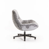 KYLA FABRIC CHAIR W/SWIVEL - GREY