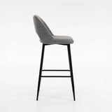 LACEY FABRIC BARSTOOL - GREY