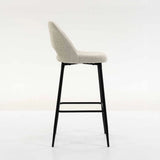 LACEY FABRIC BARSTOOL - CREAM