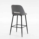LACEY FABRIC BARSTOOL - GREY