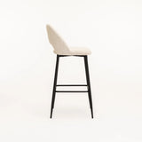 LACEY FABRIC BARSTOOL - CREAM