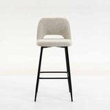 LACEY FABRIC BARSTOOL - CREAM