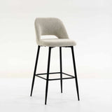 LACEY FABRIC BARSTOOL - CREAM