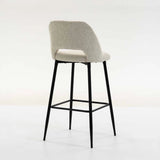 LACEY FABRIC BARSTOOL - CREAM