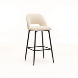 LACEY FABRIC BARSTOOL - CREAM