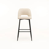 LACEY FABRIC BARSTOOL - CREAM