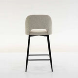 LACEY FABRIC KITCHEN STOOL - CREAM