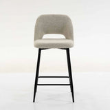 LACEY FABRIC KITCHEN STOOL - CREAM