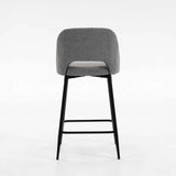 LACEY FABRIC KITCHEN STOOL - GREY