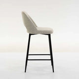 LACEY FABRIC KITCHEN STOOL - CREAM
