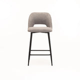 LACEY FABRIC KITCHEN STOOL - GREY