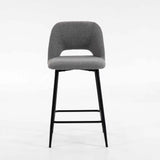LACEY FABRIC KITCHEN STOOL - GREY