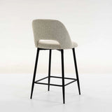 LACEY FABRIC KITCHEN STOOL - CREAM