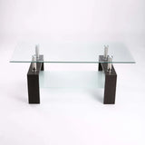 LALA 110x60cm GLASS COFFEE TABLE - MA